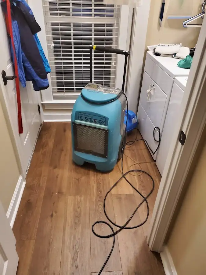 Commercial dehumidifier deployed for Flood Damage Cleanup in Highland